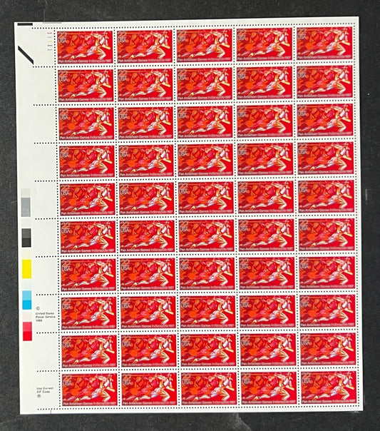 US 2247 Mint Sheet (MNH) Pan American Games Indianapolis 22-Cent 1987 ZAYIX