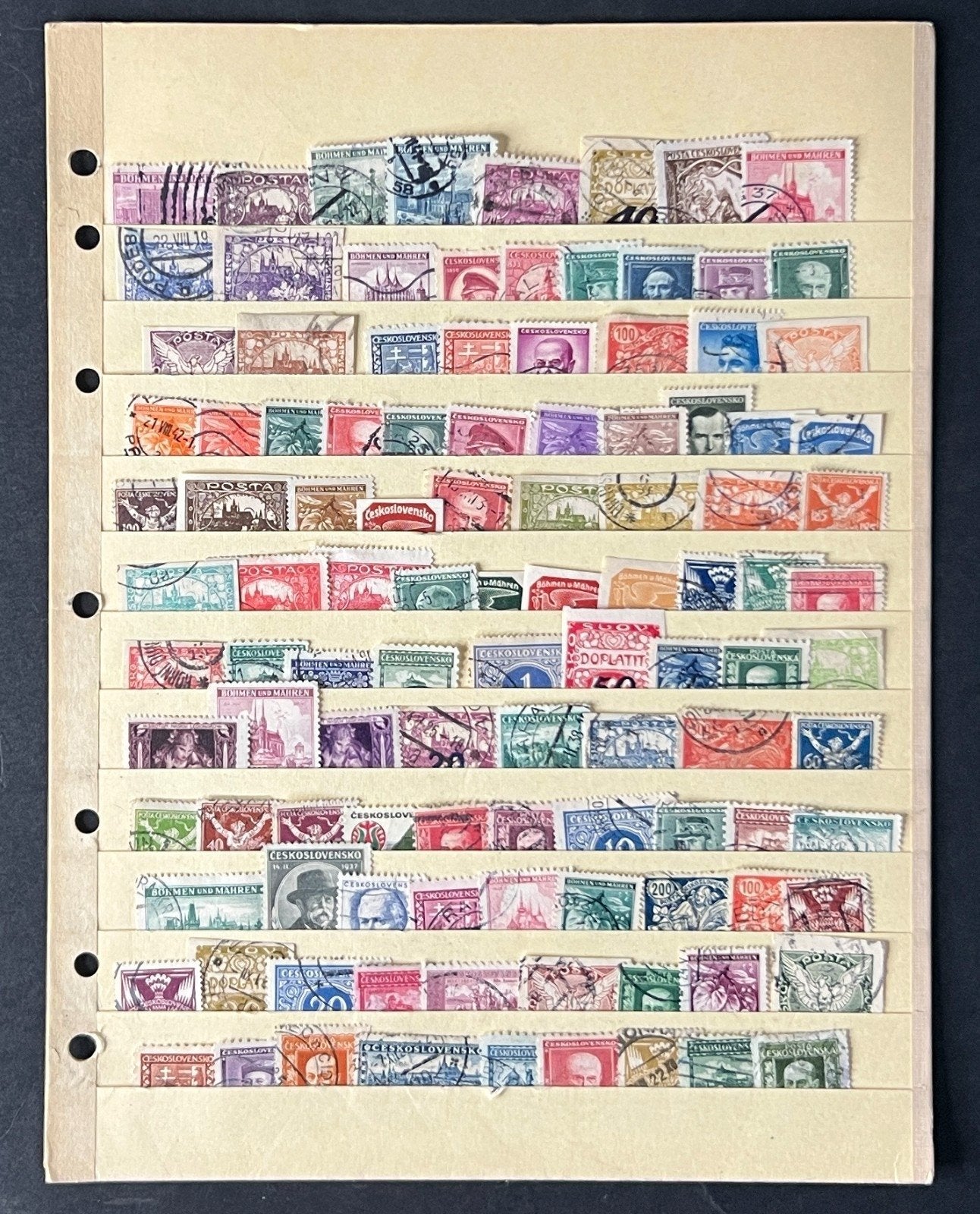 Czechoslovakia Stock Sheet Assorted Stamps 2 Pages Mint & Used ZAYIX