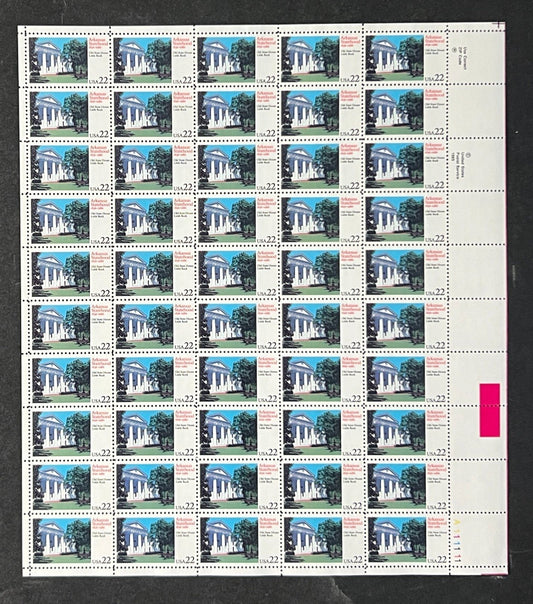 US 2167 Mint Sheet (MNH) Arkansas Statehood 150th Anniversary 22-Cent 1986 ZAYIX