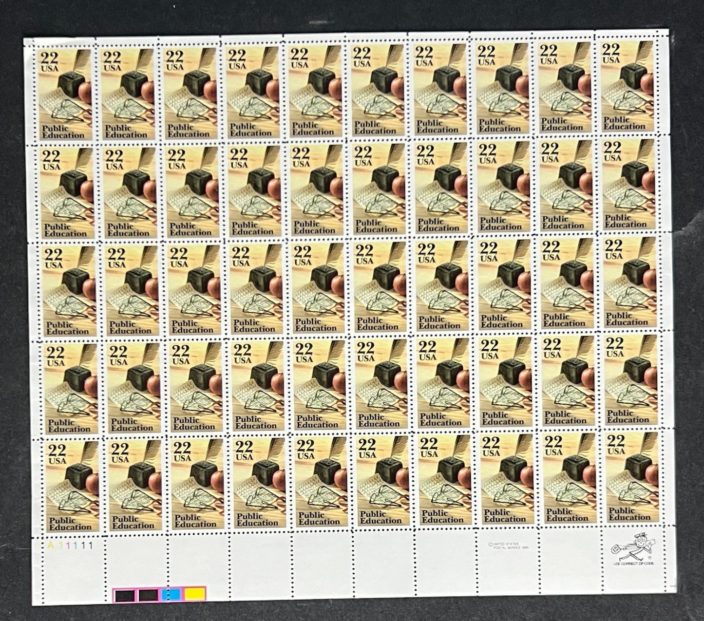 US 2159 Mint Sheet (MNH) Public Education in America 22-Cent 1985 ZAYIX