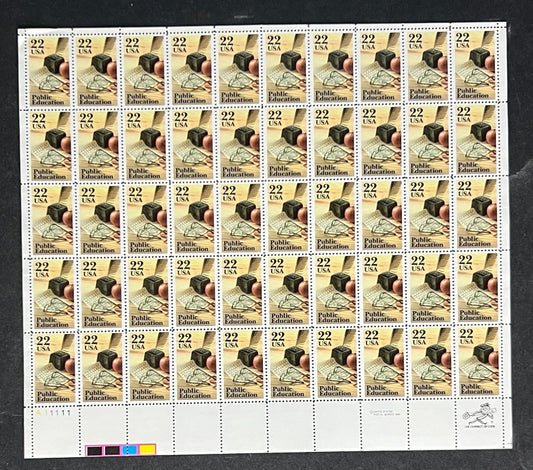 US 2159 Mint Sheet (MNH) Public Education in America 22-Cent 1985 ZAYIX