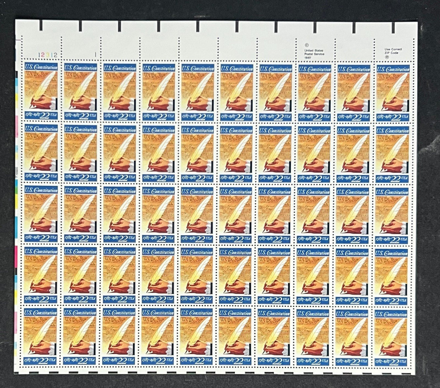 US 2360 Mint Sheet (MNH) Signing Constitution 200th 22-Cent 1987 ZAYIX