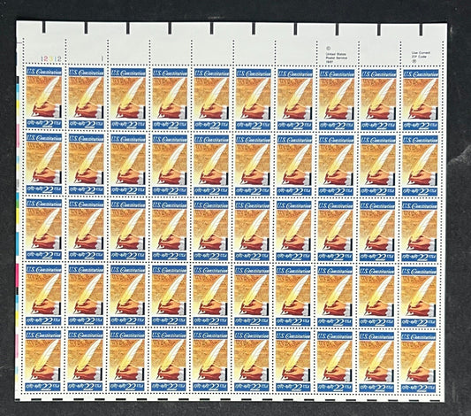 US 2360 Mint Sheet (MNH) Signing Constitution 200th 22-Cent 1987 ZAYIX