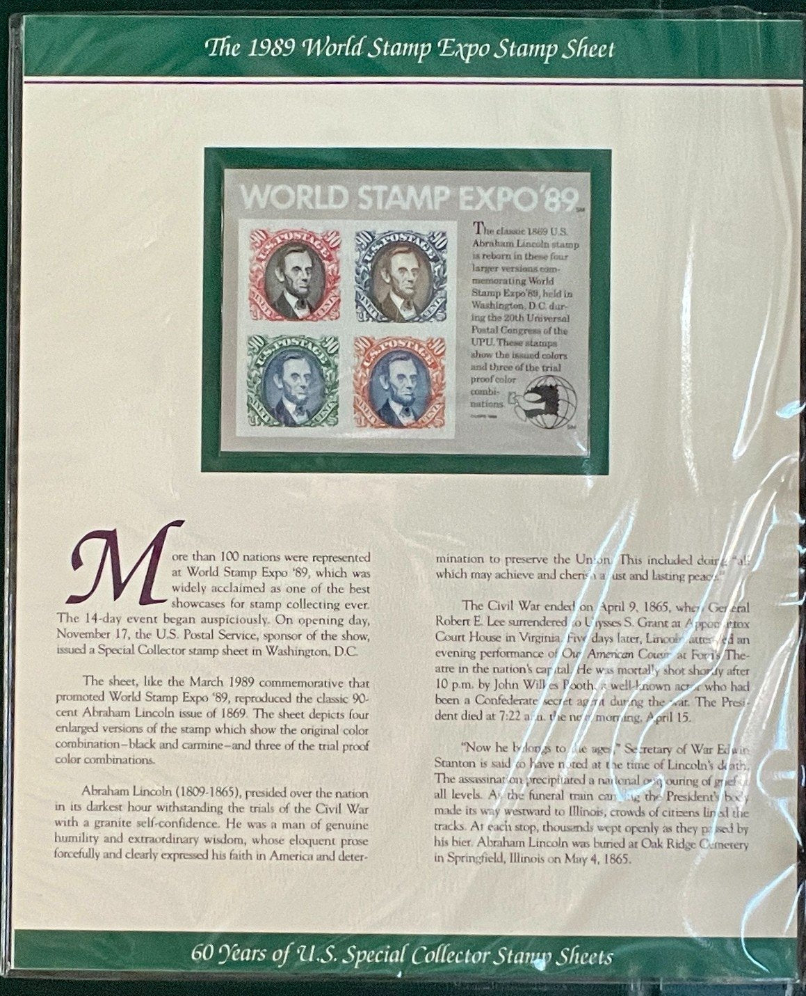 US Special Collector Stamp Sheets Collection Album (MNH) 1933-2002 ZAYIX