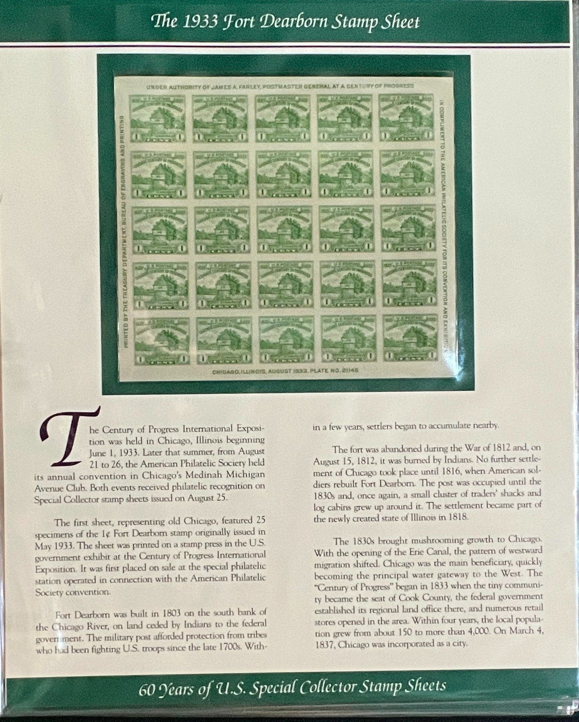 US Special Collector Stamp Sheets Collection Album (MNH) 1933-2002 ZAYIX
