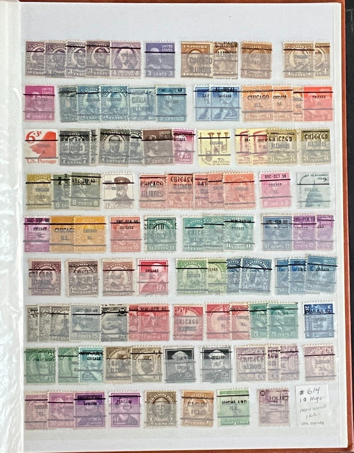 United States Precancels Stamp Collection 2 Stock Books Used ZAYIX