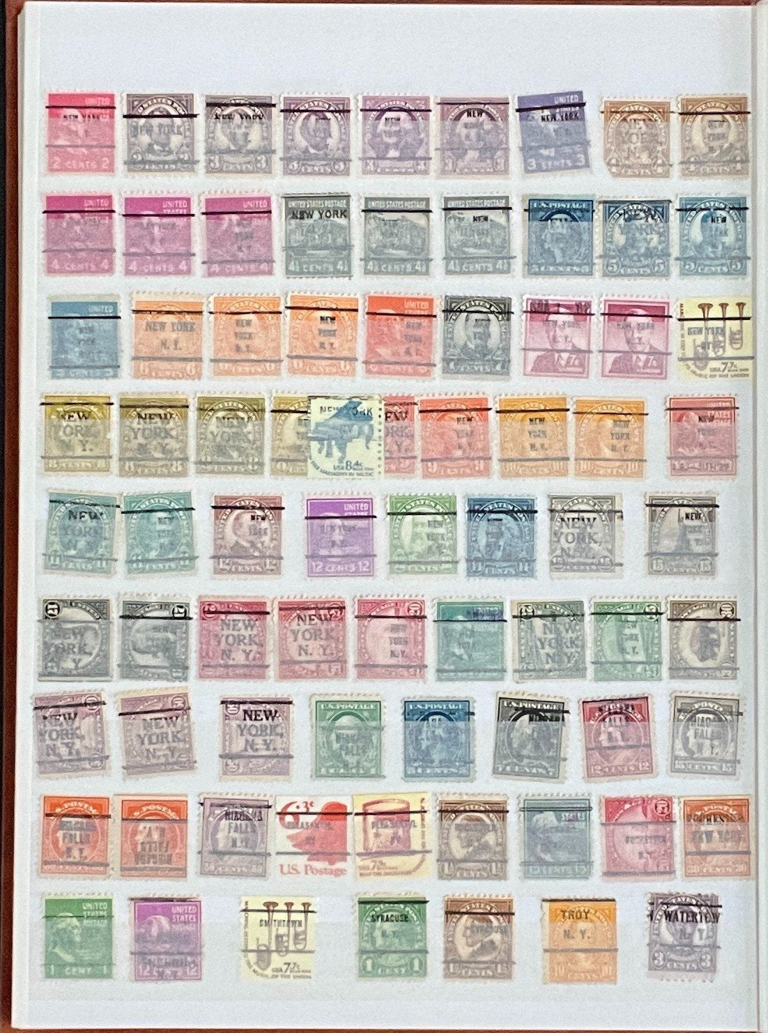 United States Precancels Stamp Collection 2 Stock Books Used ZAYIX