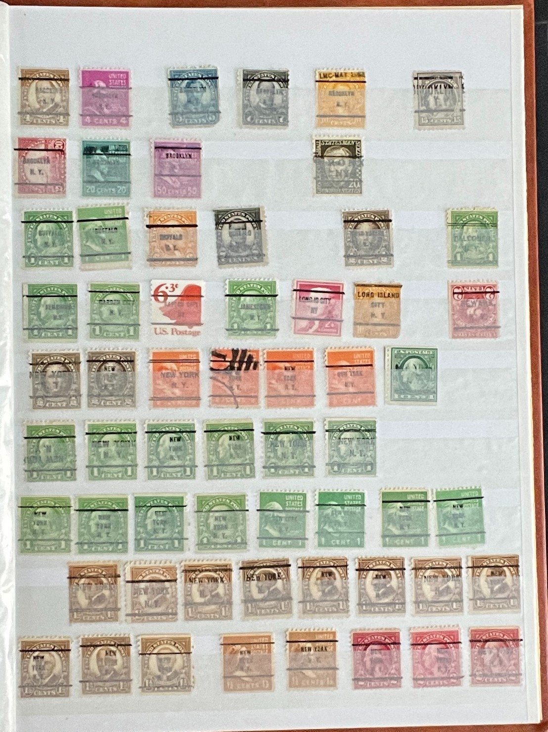United States Precancels Stamp Collection 2 Stock Books Used ZAYIX