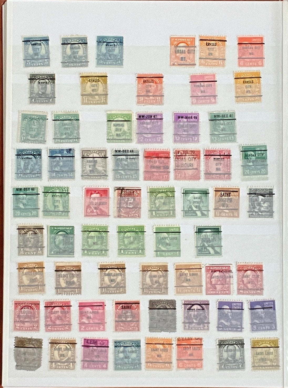 United States Precancels Stamp Collection 2 Stock Books Used ZAYIX