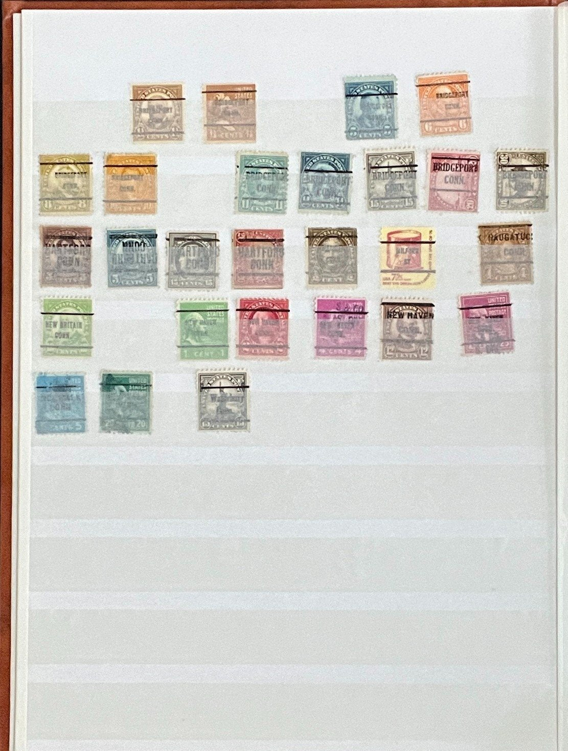 United States Precancels Stamp Collection 2 Stock Books Used ZAYIX