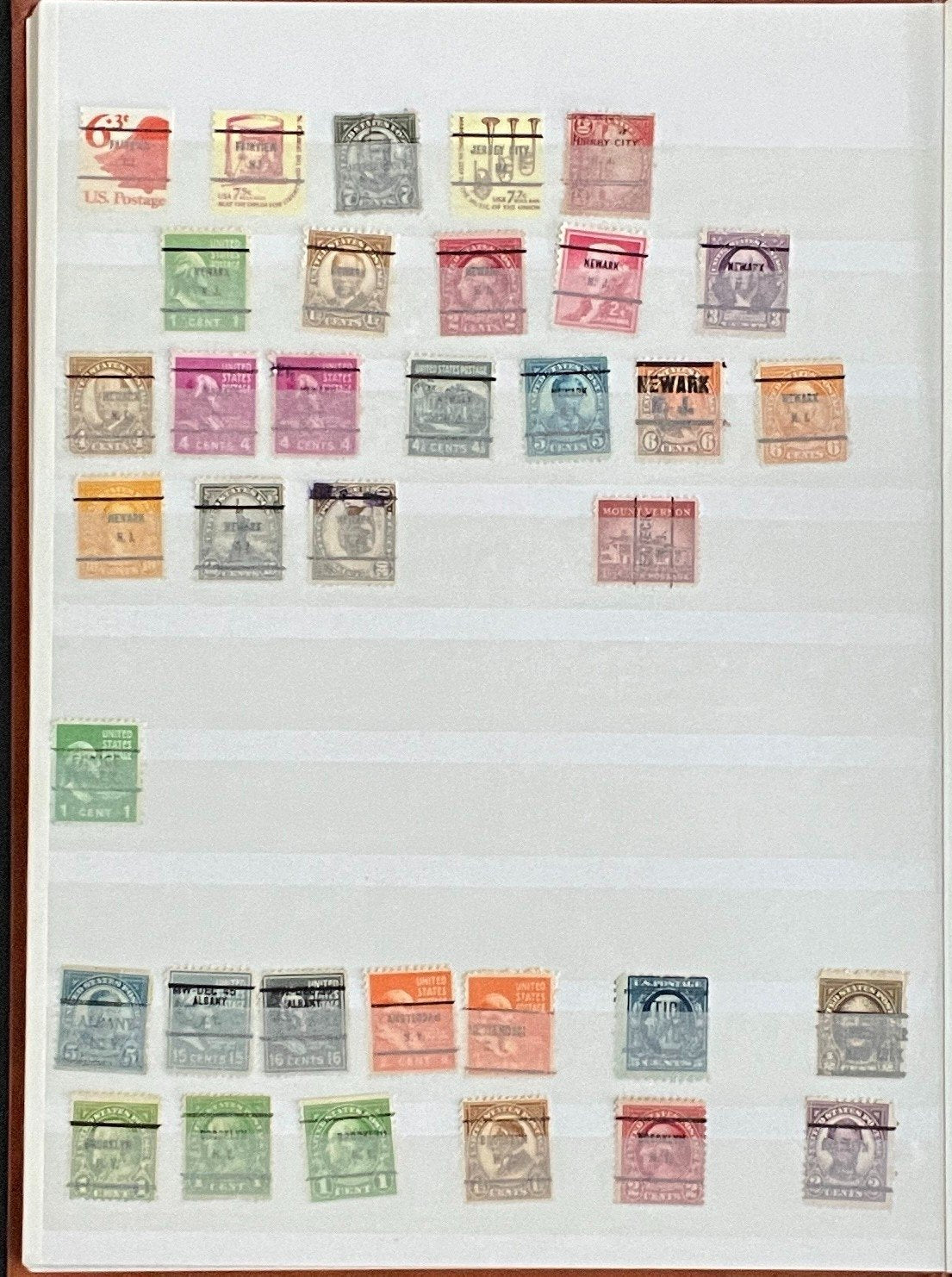 United States Precancels Stamp Collection 2 Stock Books Used ZAYIX