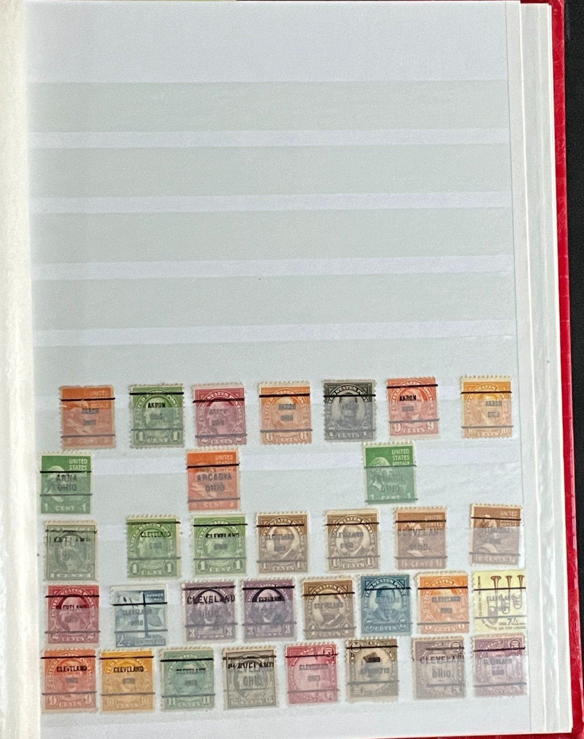 United States Precancels Stamp Collection 2 Stock Books Used ZAYIX