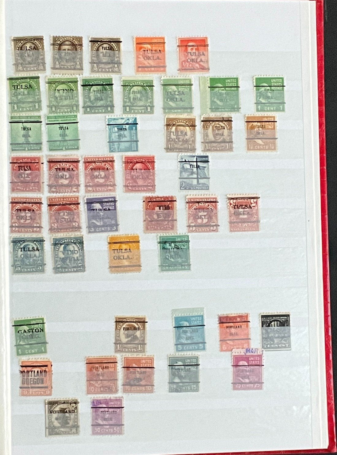 United States Precancels Stamp Collection 2 Stock Books Used ZAYIX
