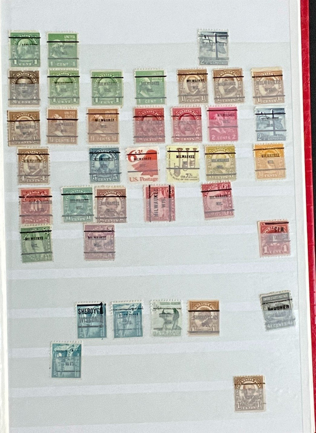 United States Precancels Stamp Collection 2 Stock Books Used ZAYIX