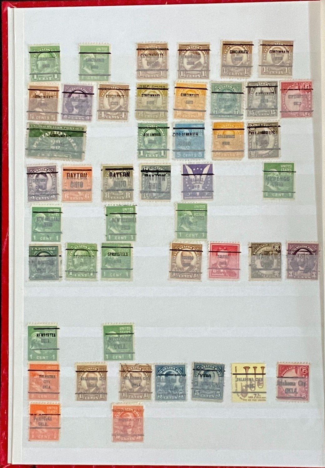 United States Precancels Stamp Collection 2 Stock Books Used ZAYIX