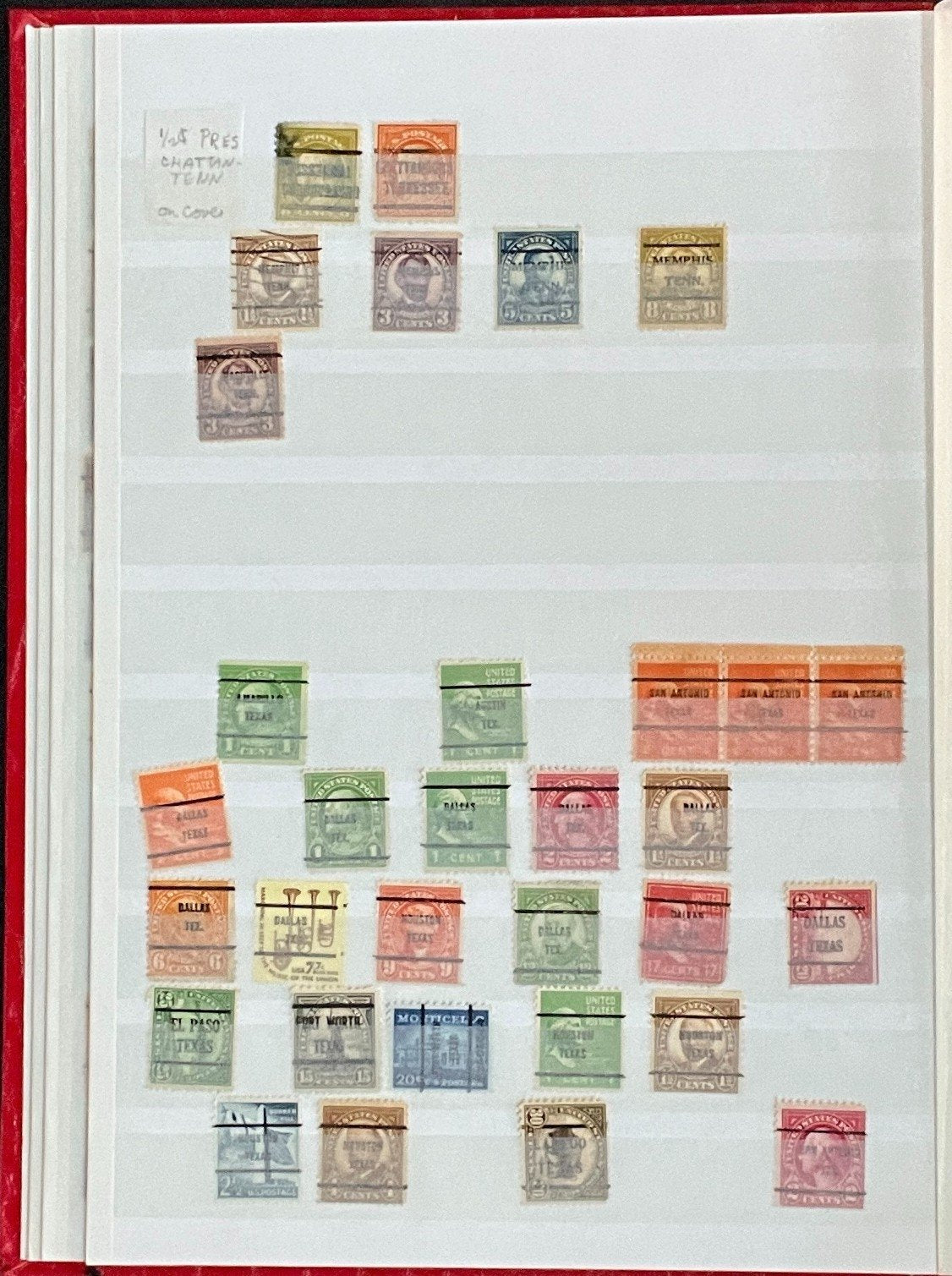 United States Precancels Stamp Collection 2 Stock Books Used ZAYIX