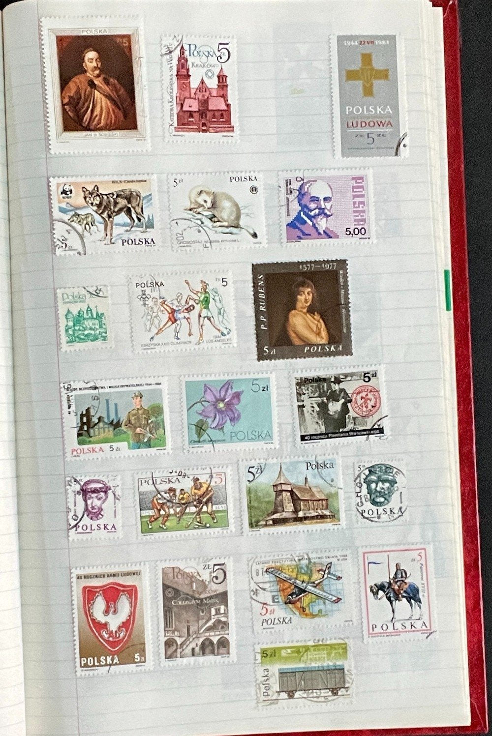 Poland & China Stamp Collection Stock Book Hundreds of Stamps Used ZAYIX