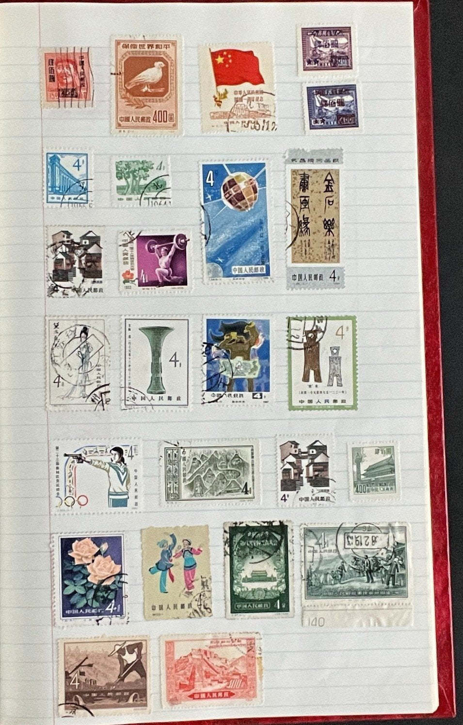 Poland & China Stamp Collection Stock Book Hundreds of Stamps Used ZAYIX