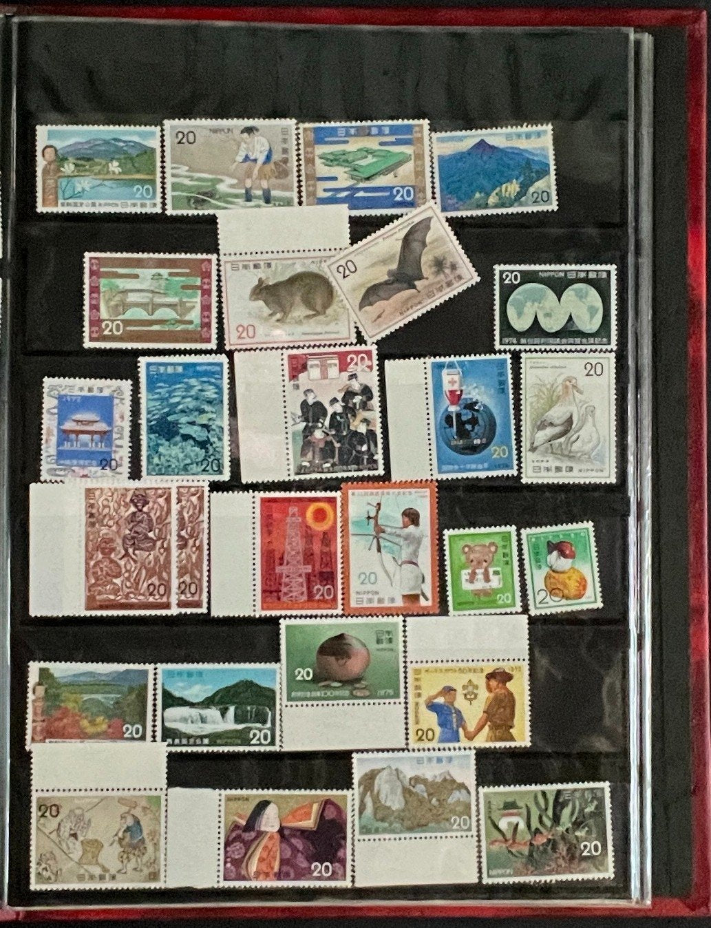 Japan Stamp Collection Stock Book Hundreds of Stamps Mint & Used (MNH) ZAYIX