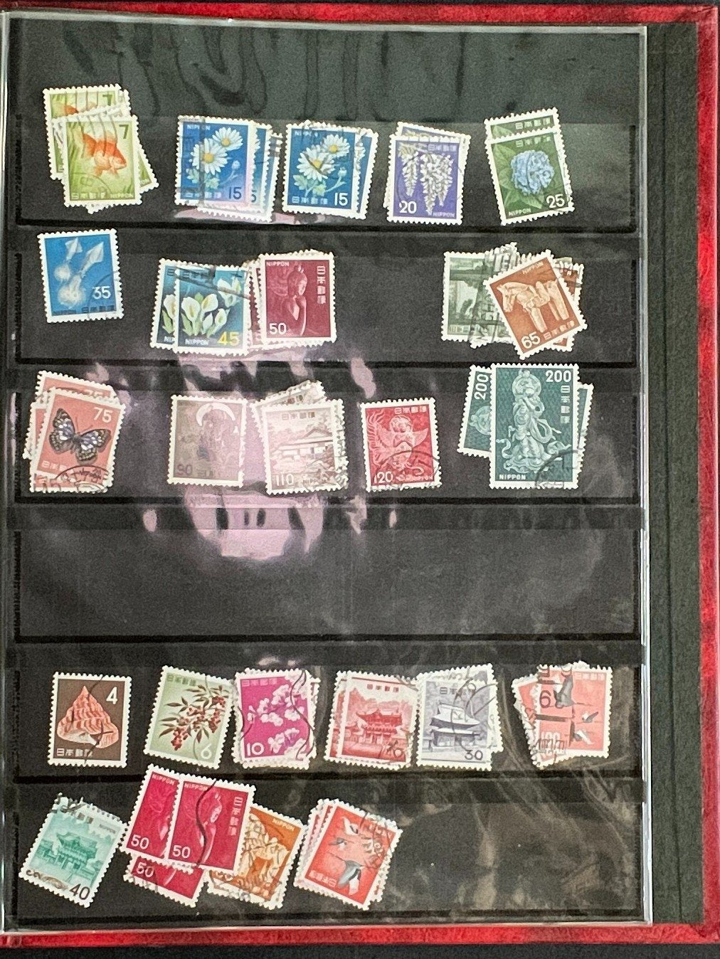 Japan Stamp Collection Stock Book Hundreds of Stamps Mint & Used (MNH) ZAYIX