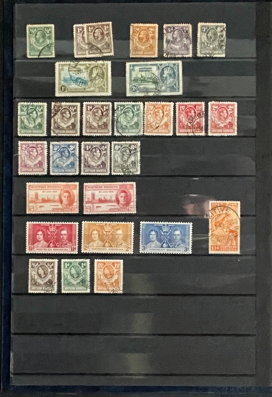 British Africa Stamp Collection Stock Book Hundreds of Stamps Mint & Used ZAYIX