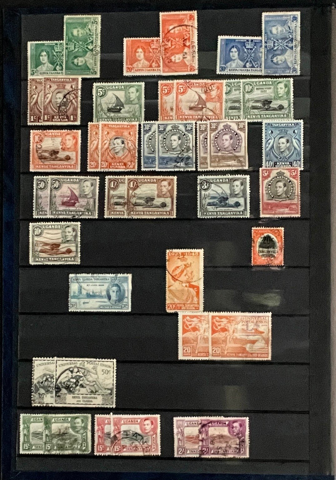 British Africa Stamp Collection Stock Book Hundreds of Stamps Mint & Used ZAYIX