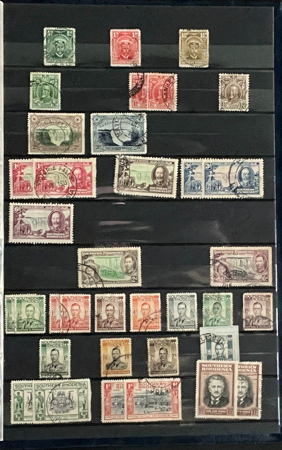 British Africa Stamp Collection Stock Book Hundreds of Stamps Mint & Used ZAYIX