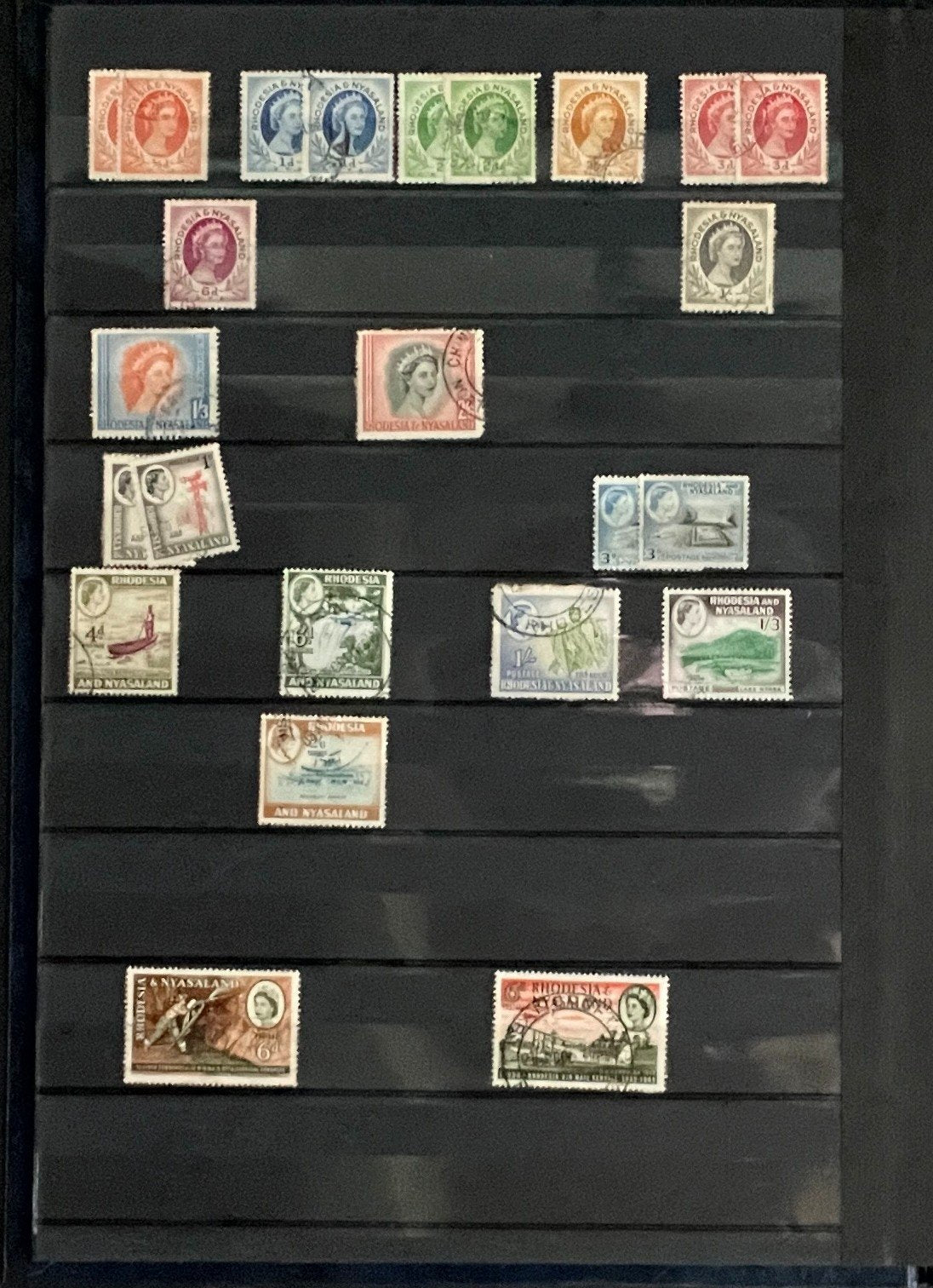 British Africa Stamp Collection Stock Book Hundreds of Stamps Mint & Used ZAYIX