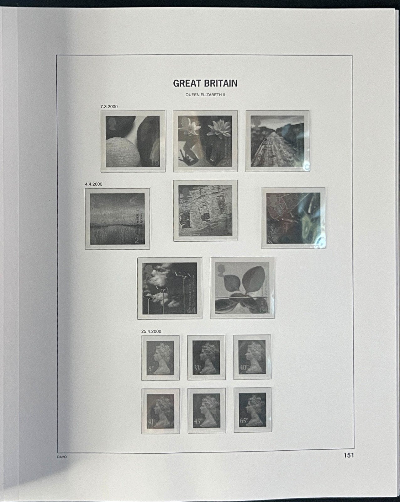 Great Britain Davo Lux Hingeless Album 2000-2002 ZAYIX