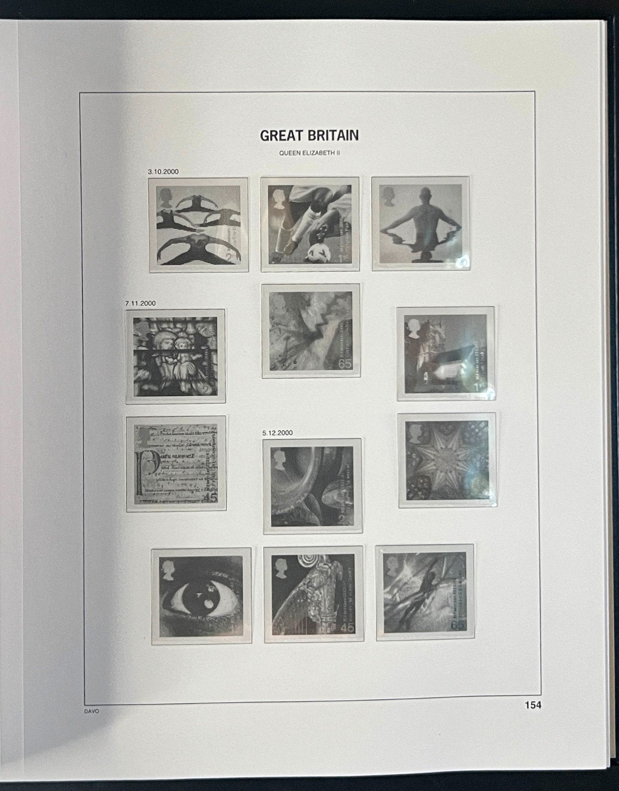 Great Britain Davo Lux Hingeless Album 2000-2002 ZAYIX