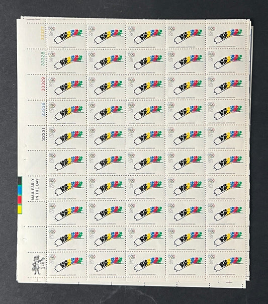 US 1461 Mint Sheet (MNH) Olympics Bobsled 8-Cent 1972 ZAYIX