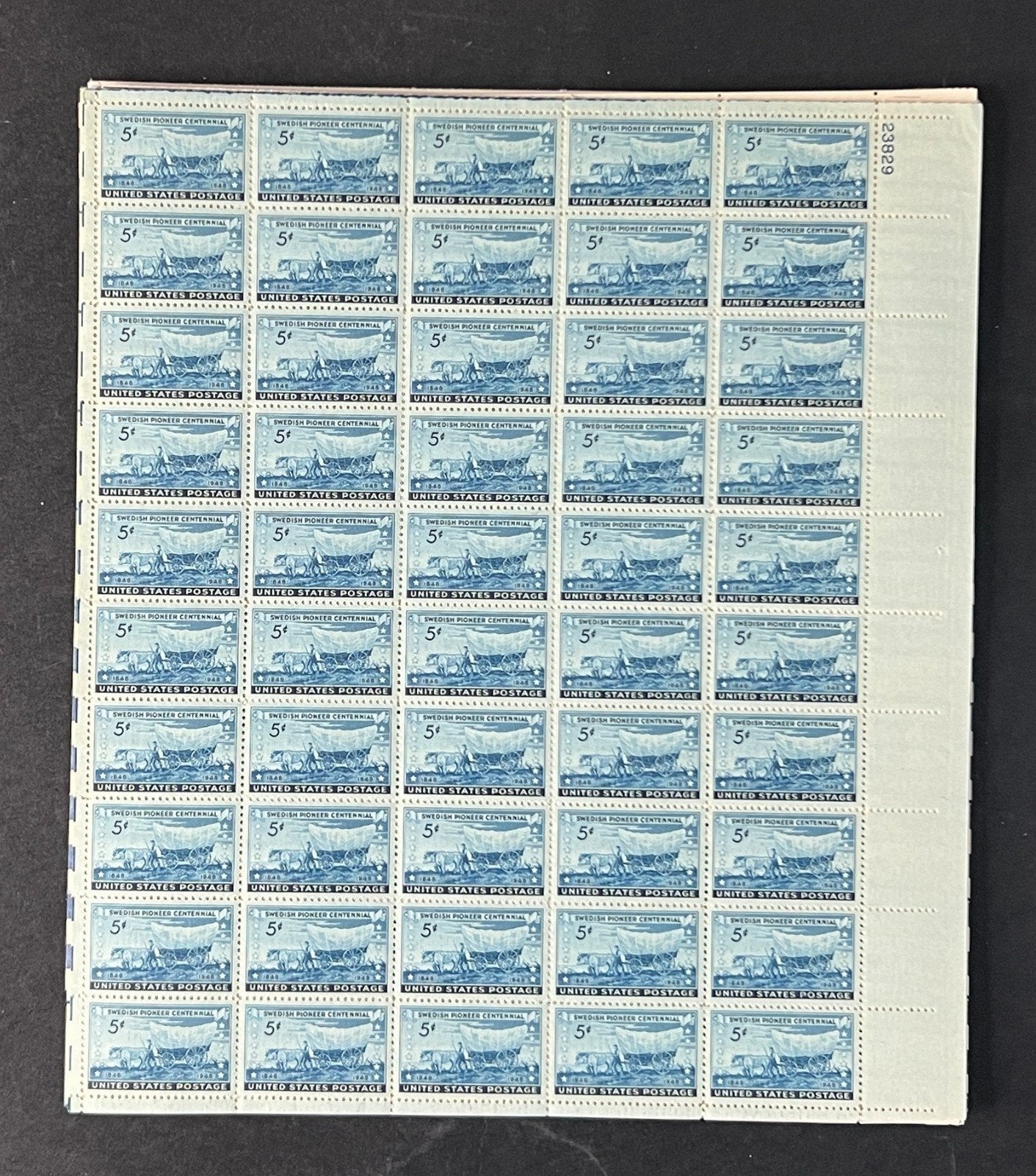 US 958 Mint Sheet (MNH) Swedish Pioneers Centennial 5-Cent 1948 ZAYIX