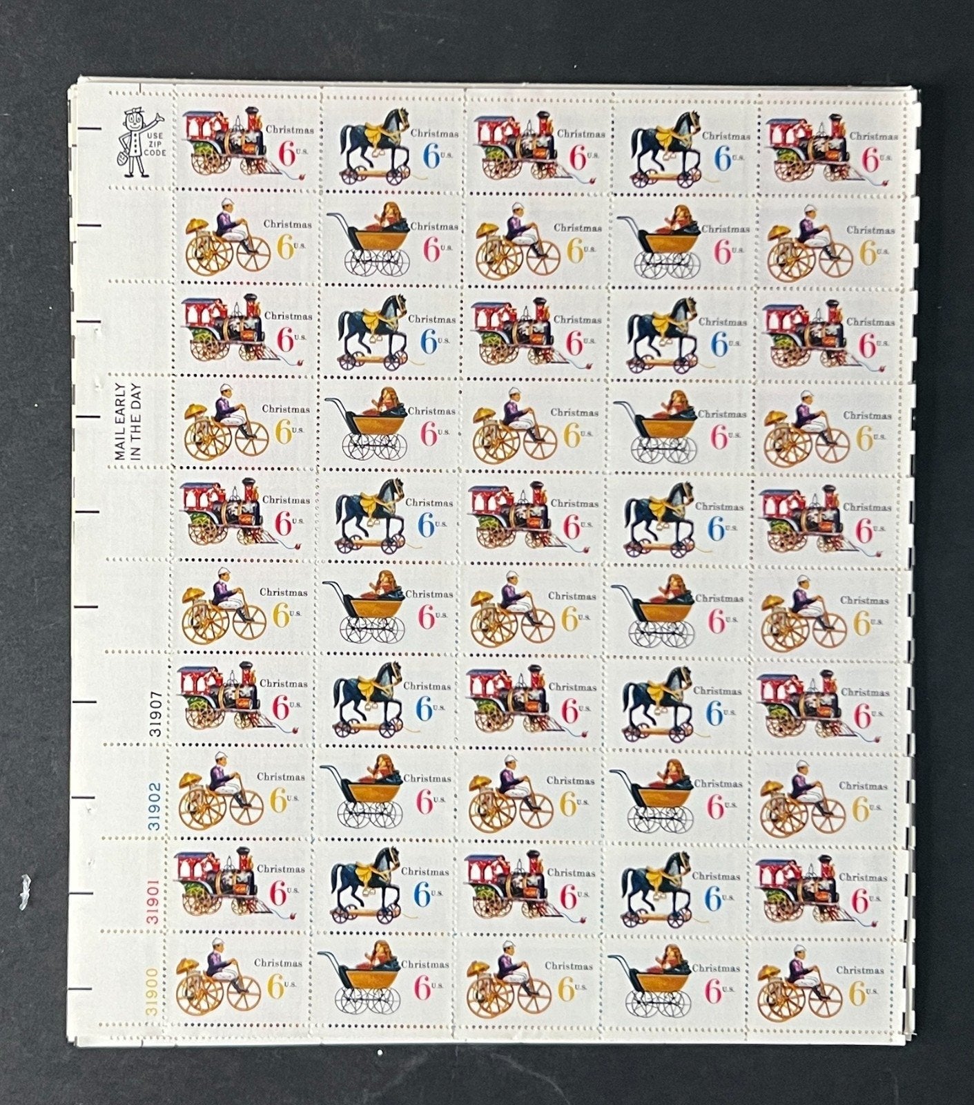 US 1415-1418 Mint Sheet (MNH) Christmas Toys 6-Cent 1970 ZAYIX