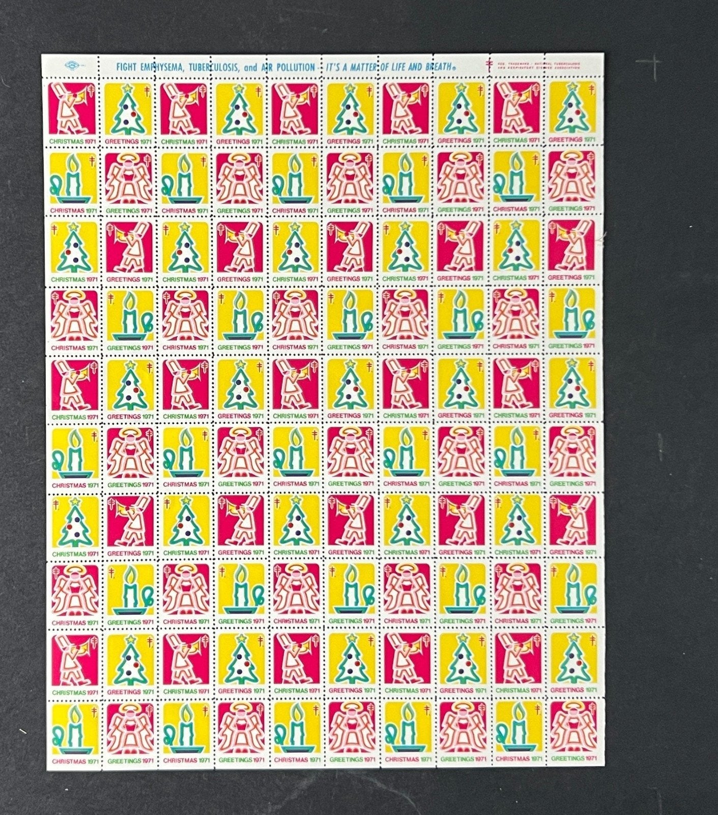 Christmas Seal Mint Sheet (MNH) 1971 ZAYIX