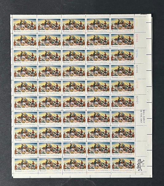 US 1426 Mint Sheet (MNH) Missouri Statehood 8-Cent 1971 ZAYIX