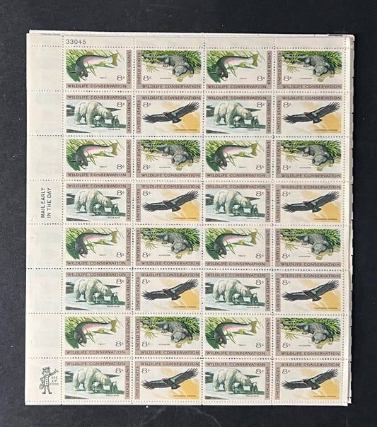 US 1410-1413 Mint Sheet (MNH) Anti-Pollution 6-Cent 1970 ZAYIX