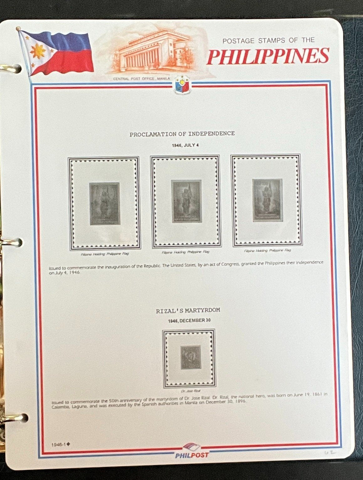 Philippines White Ace Pages Hingeless 3 Album Set & Case Covers 1946-1977 ZAYIX
