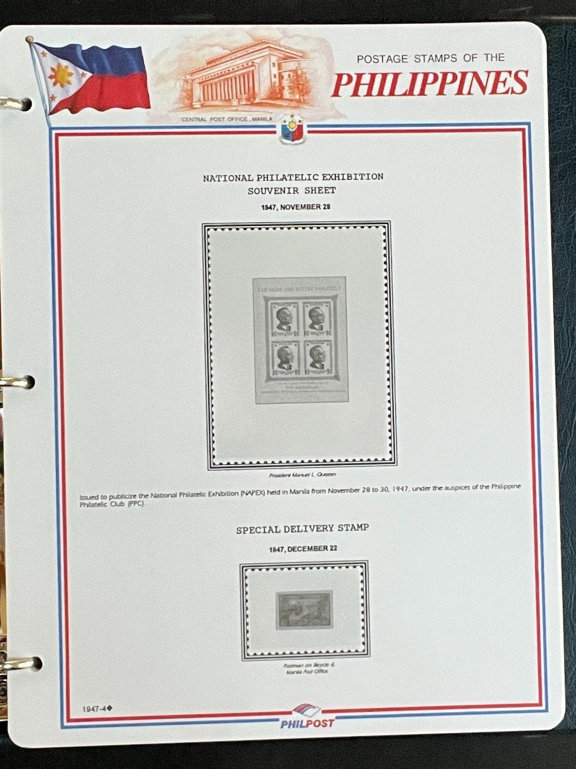 Philippines White Ace Pages Hingeless 3 Album Set & Case Covers 1946-1977 ZAYIX
