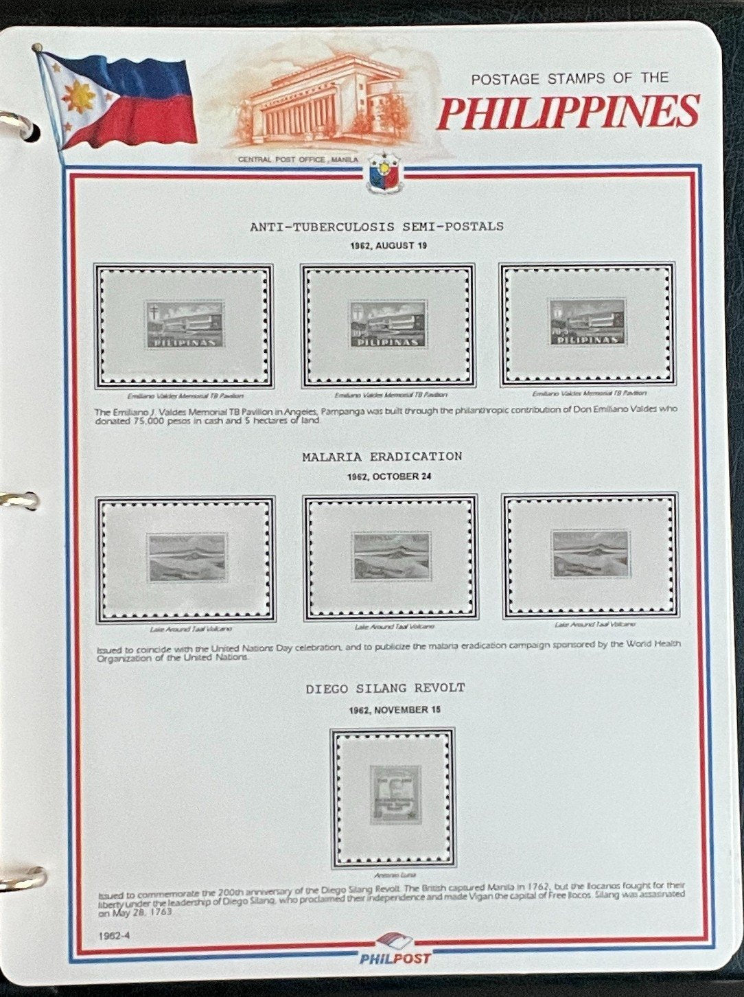 Philippines White Ace Pages Hingeless 3 Album Set & Case Covers 1946-1977 ZAYIX