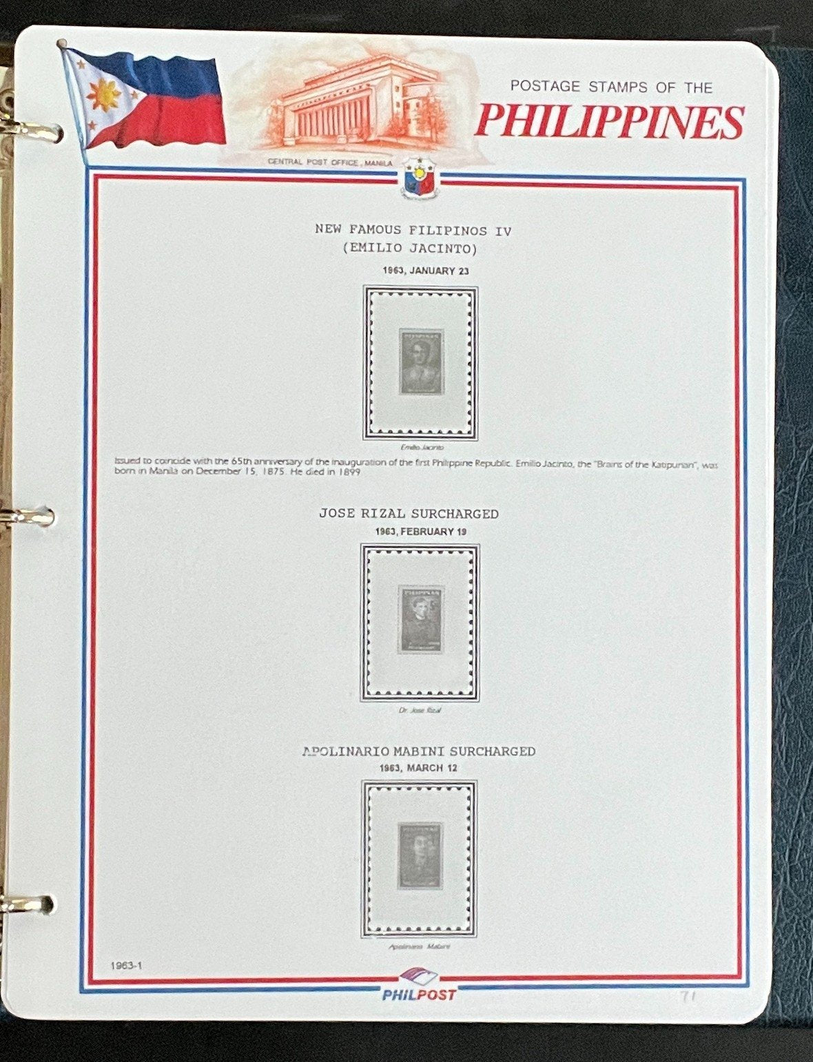 Philippines White Ace Pages Hingeless 3 Album Set & Case Covers 1946-1977 ZAYIX