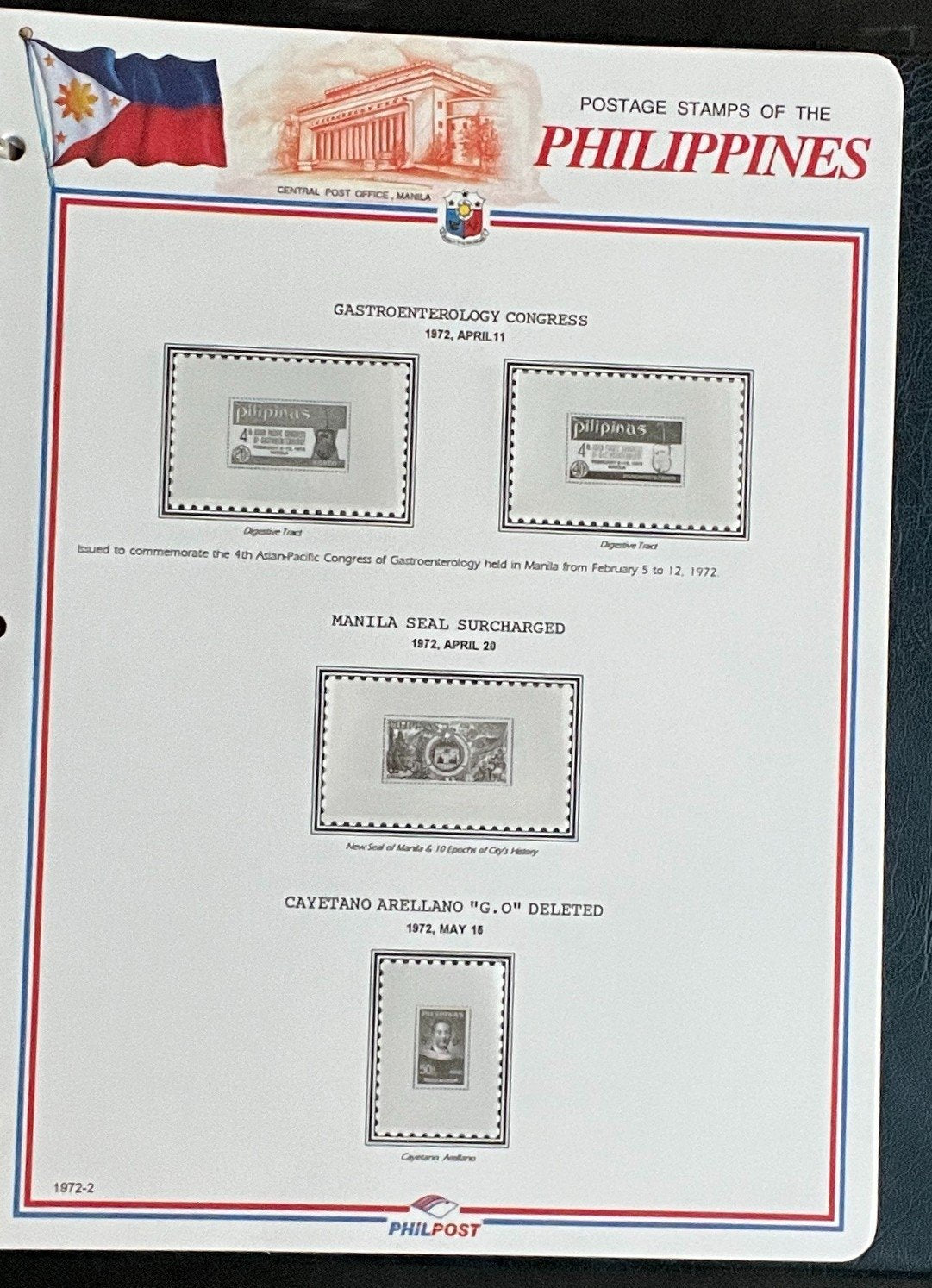 Philippines White Ace Pages Hingeless 3 Album Set & Case Covers 1946-1977 ZAYIX