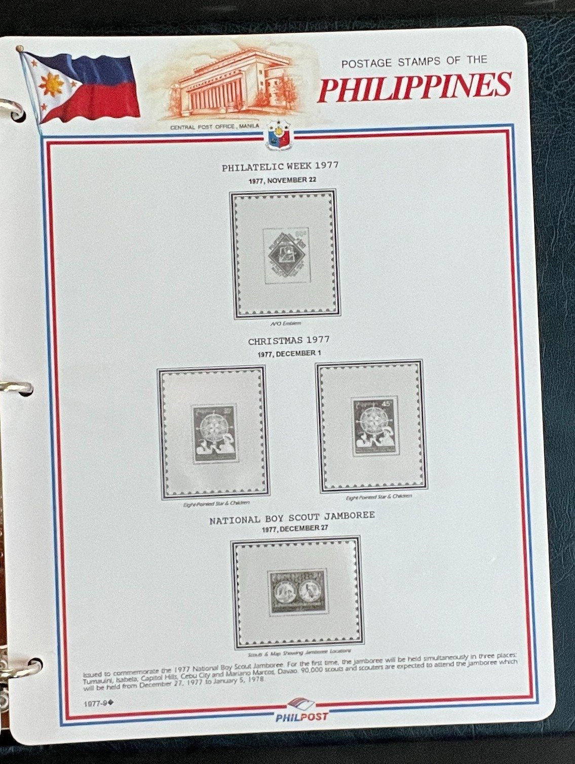 Philippines White Ace Pages Hingeless 3 Album Set & Case Covers 1946-1977 ZAYIX