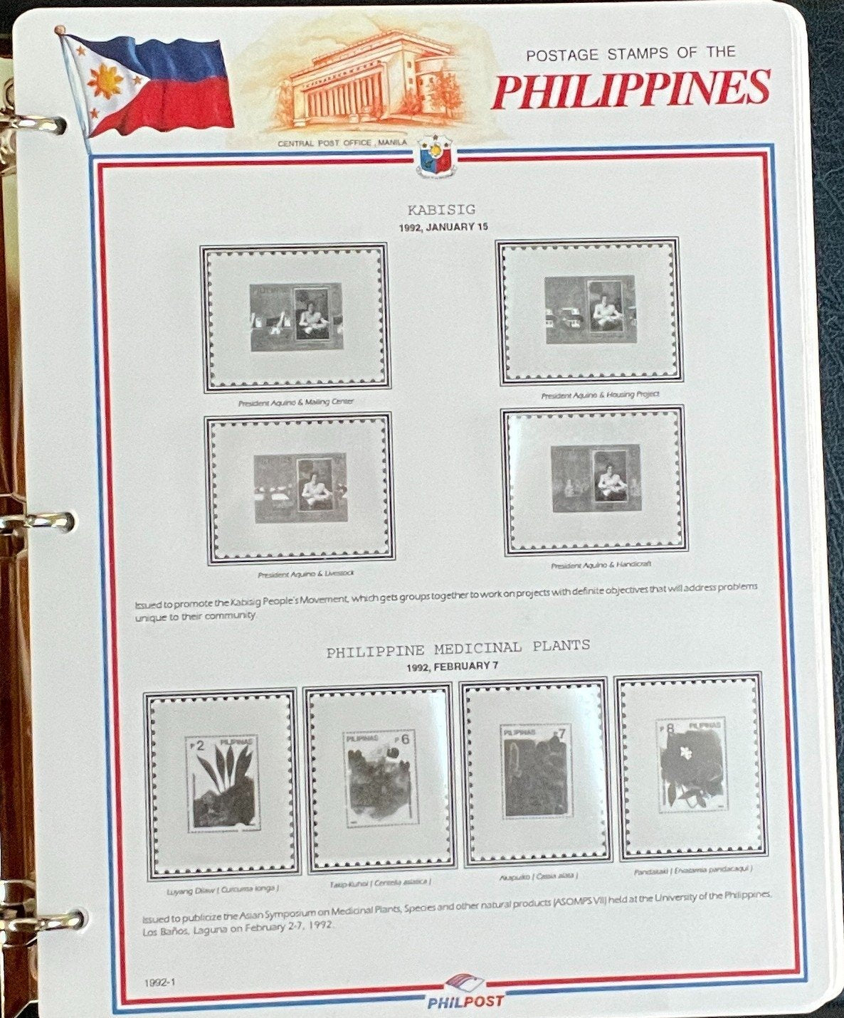 Philippines White Ace Pages Hingeless 3 Album Set & Case Covers 1992-1998 ZAYIX