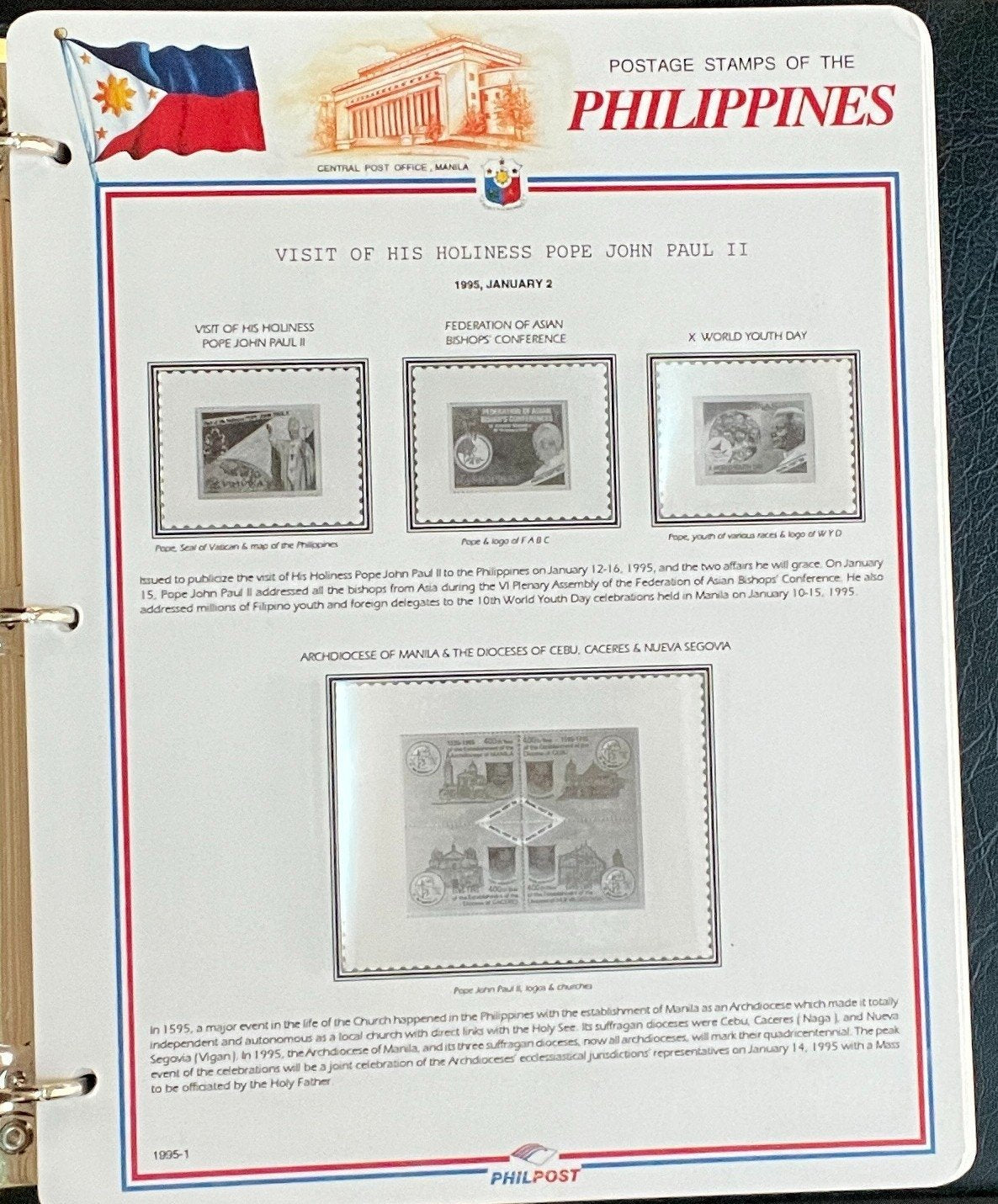 Philippines White Ace Pages Hingeless 3 Album Set & Case Covers 1992-1998 ZAYIX
