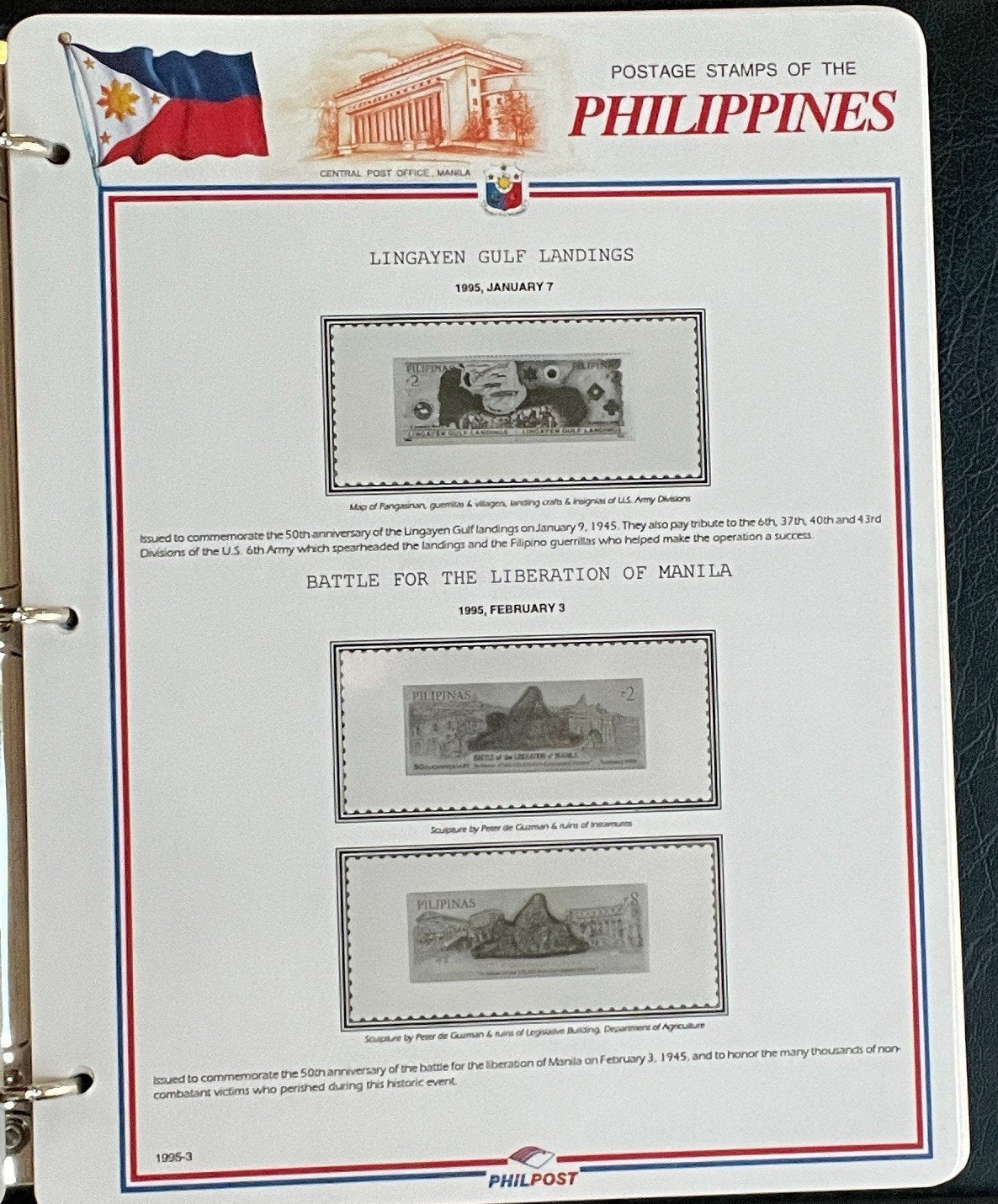 Philippines White Ace Pages Hingeless 3 Album Set & Case Covers 1992-1998 ZAYIX