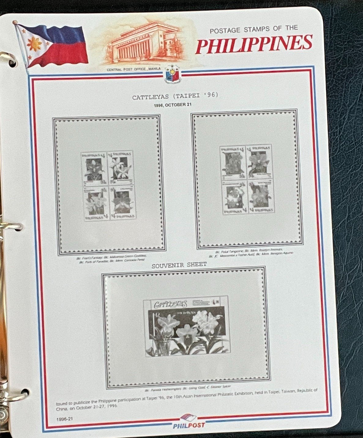 Philippines White Ace Pages Hingeless 3 Album Set & Case Covers 1992-1998 ZAYIX