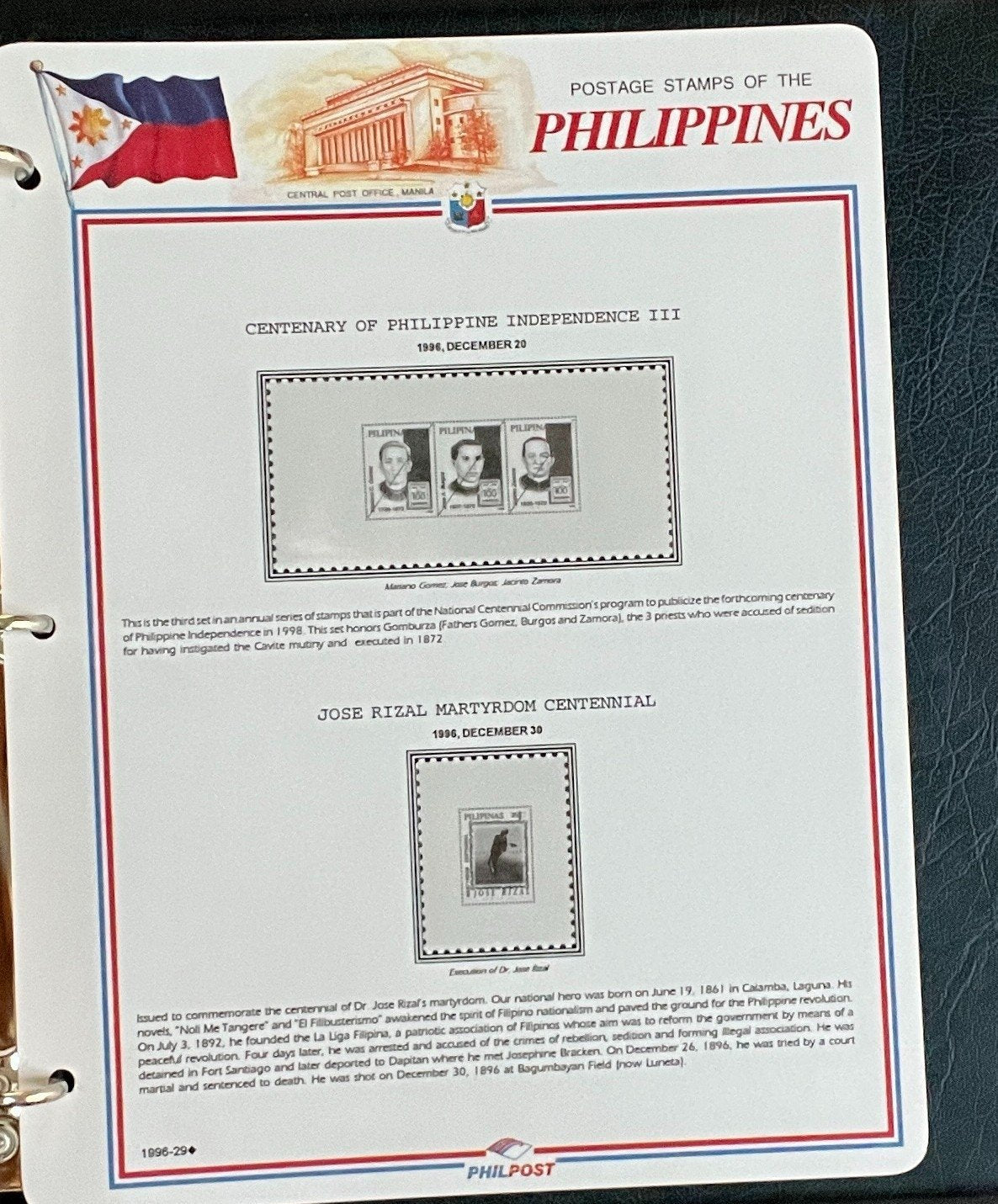 Philippines White Ace Pages Hingeless 3 Album Set & Case Covers 1992-1998 ZAYIX
