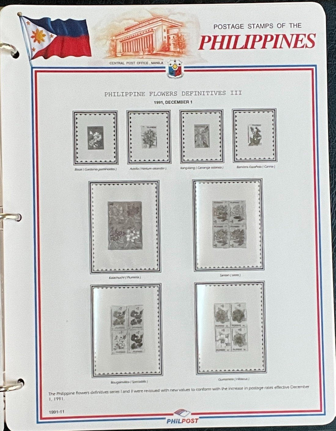 Philippines White Ace Pages Hingeless 3 Album Set & Case Covers 1978-1991 ZAYIX