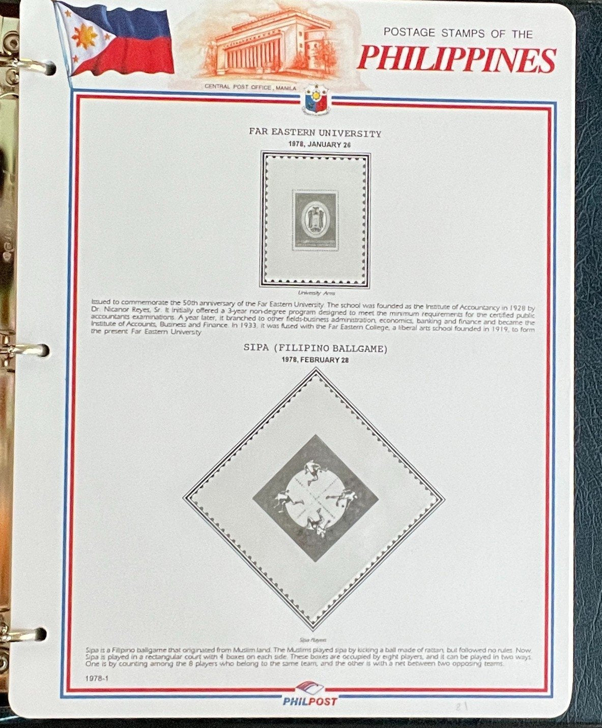 Philippines White Ace Pages Hingeless 3 Album Set & Case Covers 1978-1991 ZAYIX
