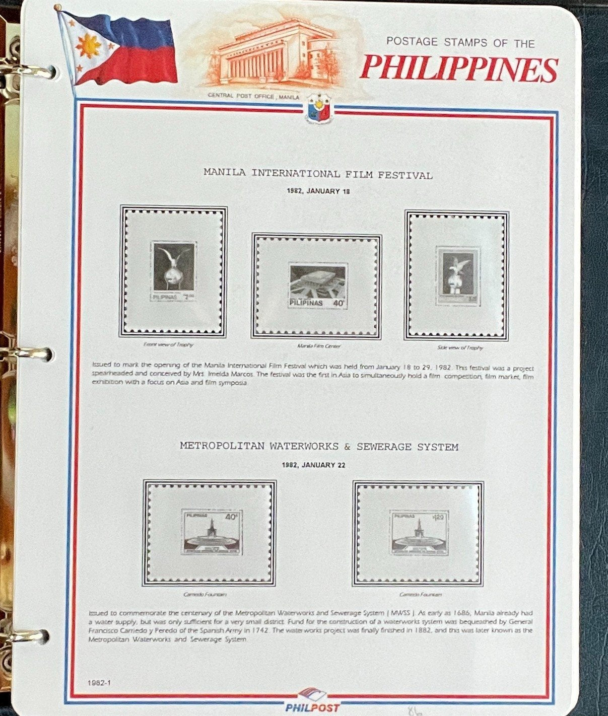 Philippines White Ace Pages Hingeless 3 Album Set & Case Covers 1978-1991 ZAYIX
